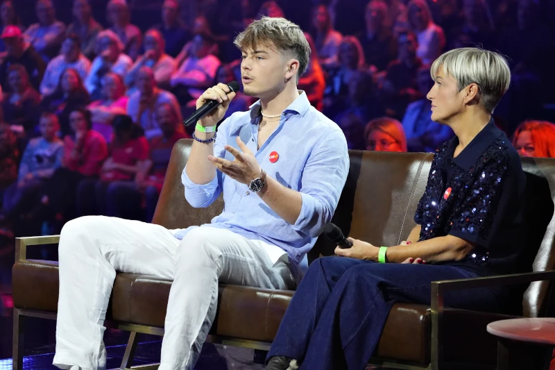 Sacha pendant son témoignage lors de la Grande Soirée CAP48 du 6 octobre 2024